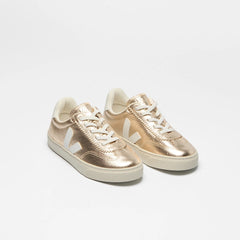 VOLLEY ELASTIC LACES LEATHER PLATINE WHITE