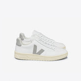 V-12 LEATHER WHITE LIGHT GREY