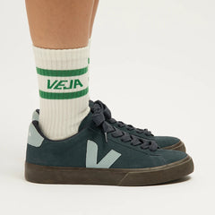 ICONIC SOCKS COTTON WHITE GREEN