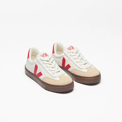 VOLLEY ELASTIC LACES LEATHER WHITE PIERRE PEKIN BARK